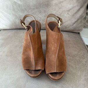 Michael Kors suede heeled mule